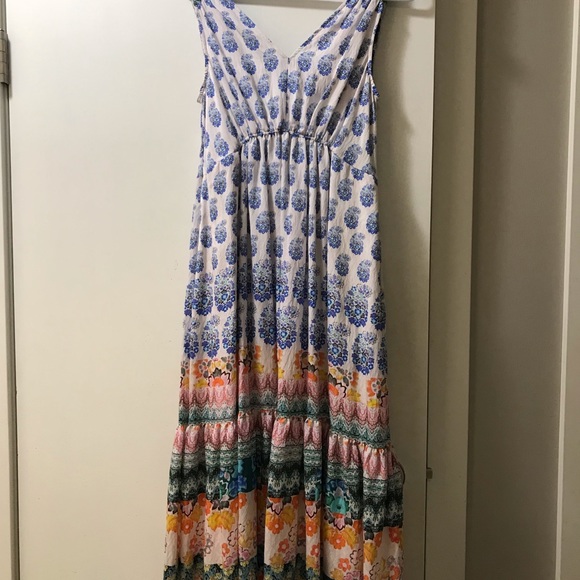 Anthropologie Gathered Maxi dress - Picture 3 of 6
